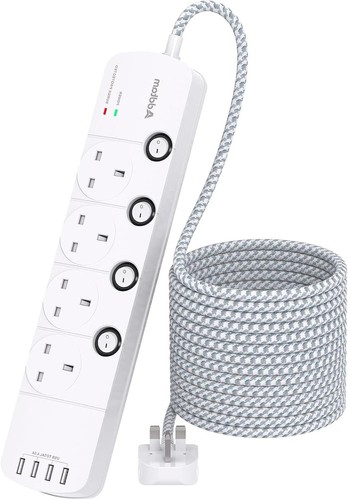 Addtam extension lead 4 - extension, 1.8m