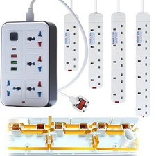 5/6/8 Way 3m Cable Mains