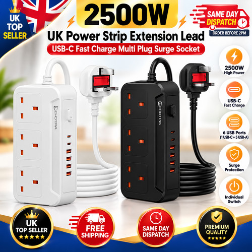 2500w power strip extension - 2500w, uk