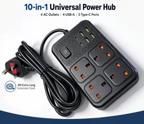 Surge protected extension lead - surge,