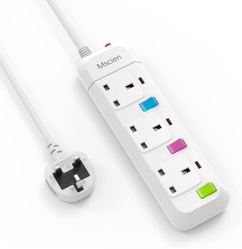 Extension lead with switches - extension, 3