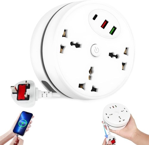 Extension lead 3 outlet - lead, 2.8m