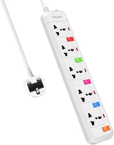 Universal sockets 5 way - universal, 1.8m