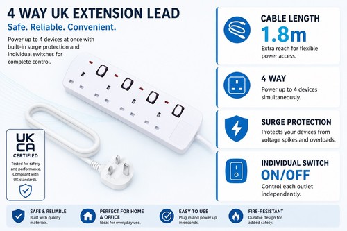 Extension lead with - extension, 4
