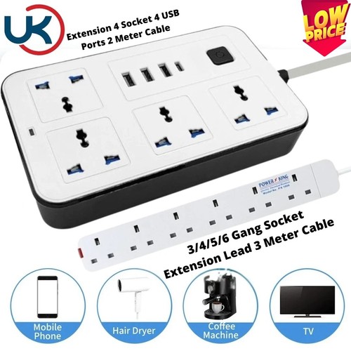 Way gang electric extension - 4,