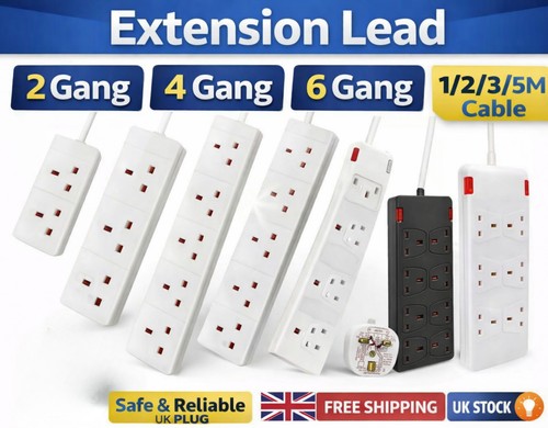 Extension lead 8 gang - 4, 6